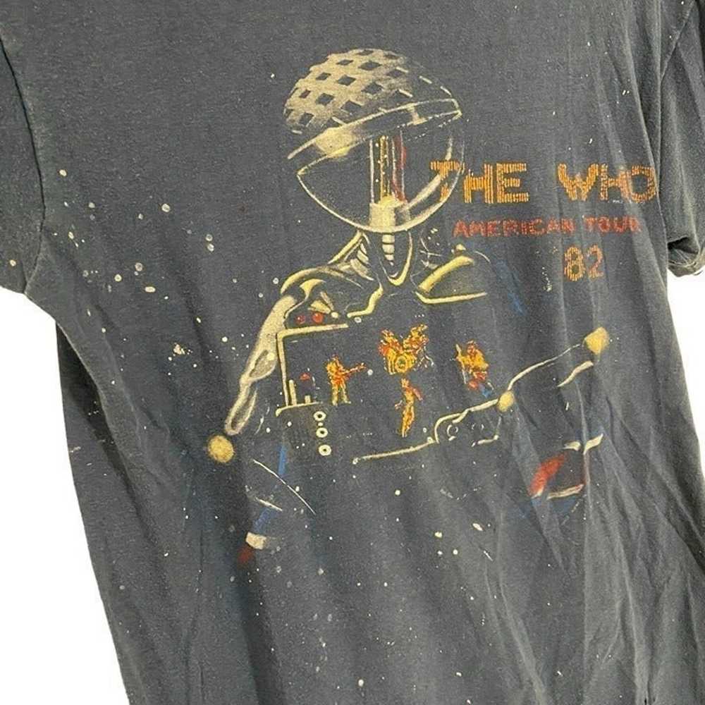 The Who 1982 American Tour Vintage T-Shirt Large - image 3