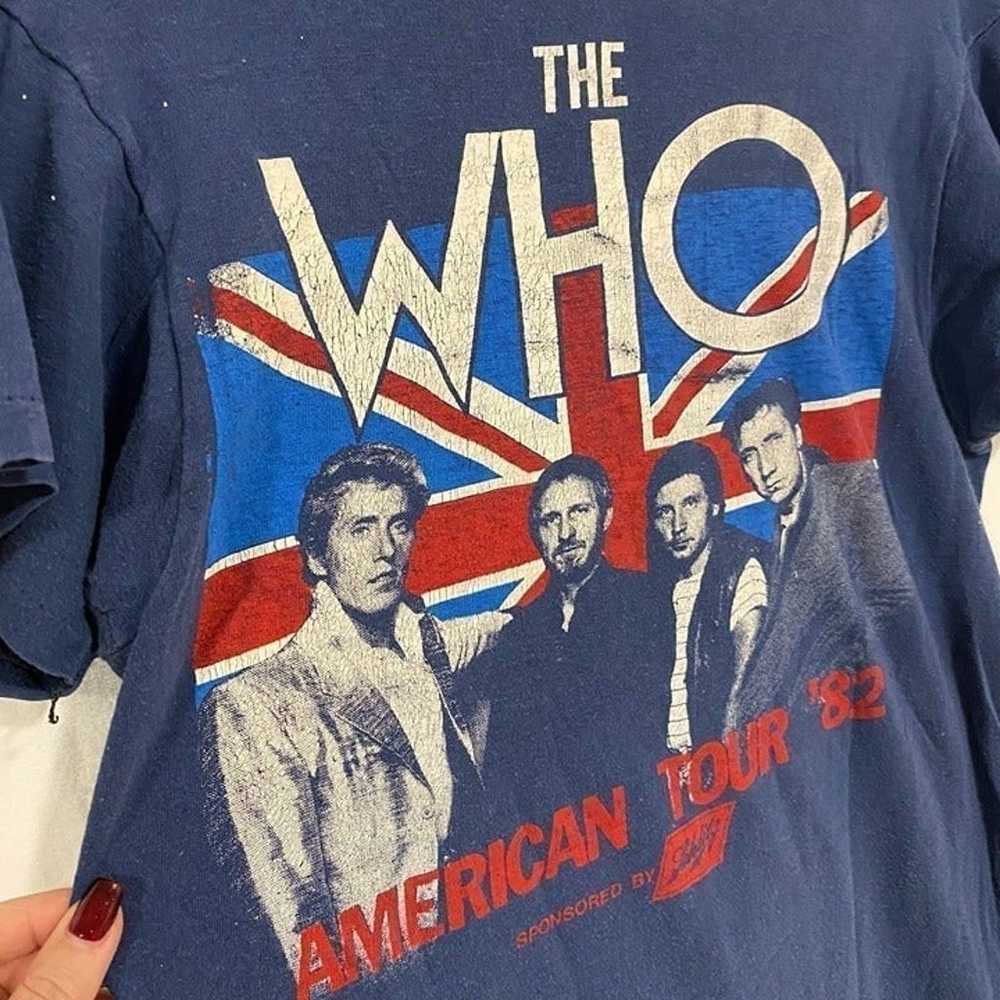 The Who 1982 American Tour Vintage T-Shirt Large - image 6