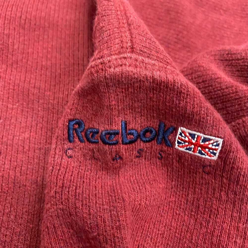 Vintage Reebok Burgundy Red Men's XL Sweater Crew… - image 3