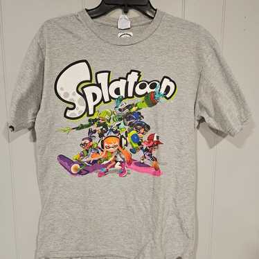 Splatoon Shirt Adult Medium Gray Video Game Ninte… - image 1