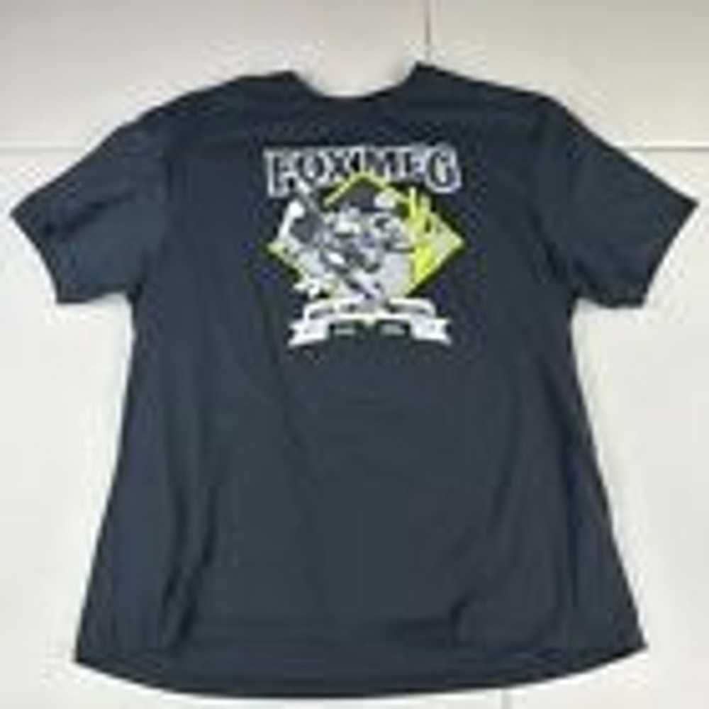 Fox Racing Shirt Adult 2XL Black Fox MFG Logo Sho… - image 1