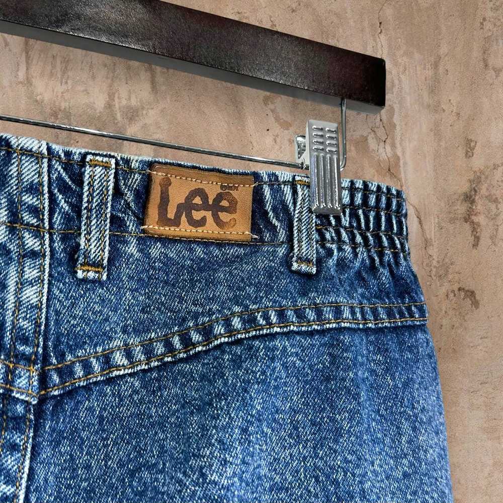 Vintage Lee MR Jeans Dark Wash Denim Union Made i… - image 5