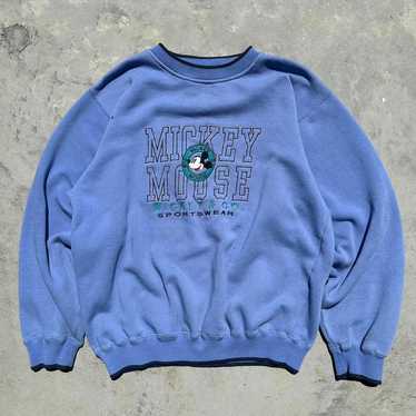 Vintage Disney Mickey Mouse embroidered crewneck … - image 1
