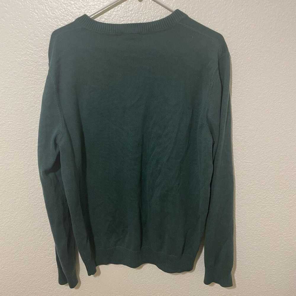 Vintage Lacoste 100% Cotton Mens V-neck Sweater -… - image 4