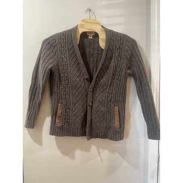 Vintage 90's Woolrich Brown Cardigan Sweater With… - image 1
