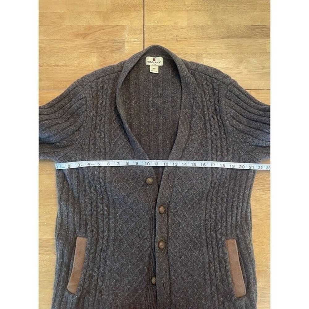 Vintage 90's Woolrich Brown Cardigan Sweater With… - image 4