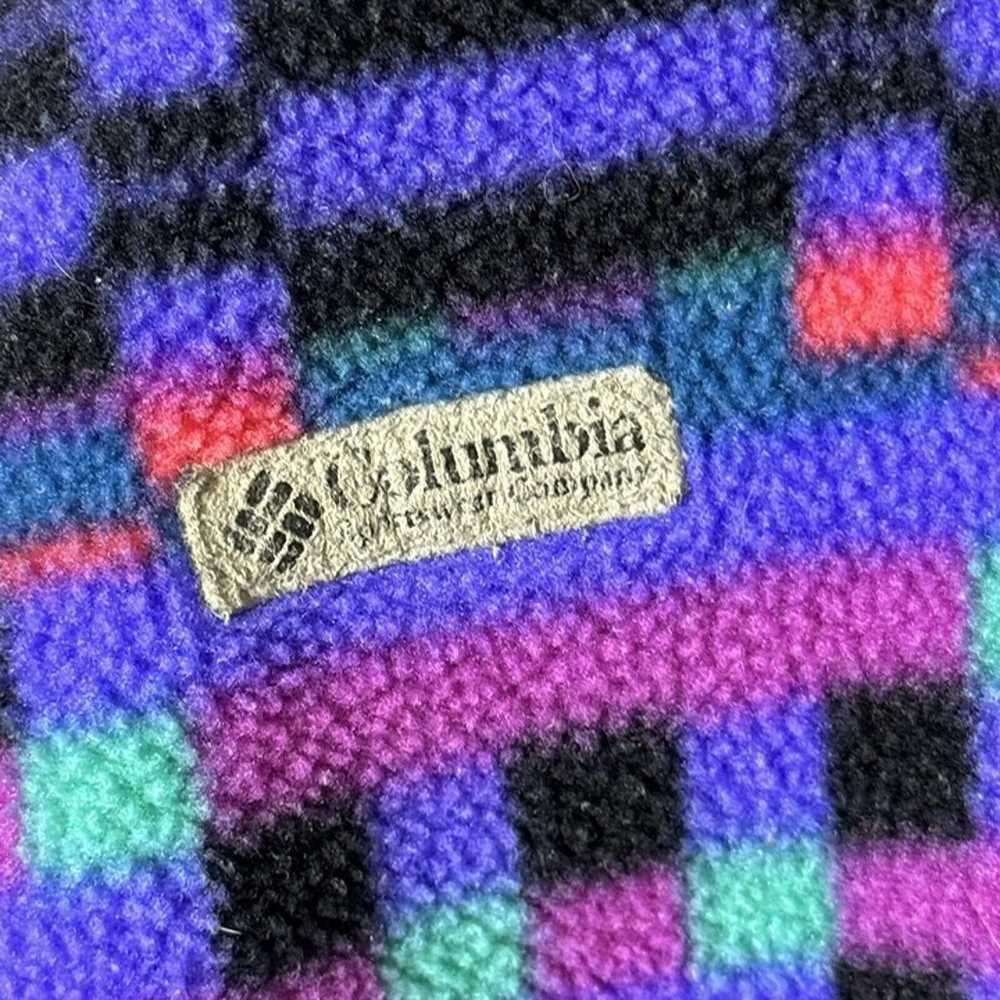 Vintage Columbia Fleece Sweatshirt Mens XS Colorf… - image 4