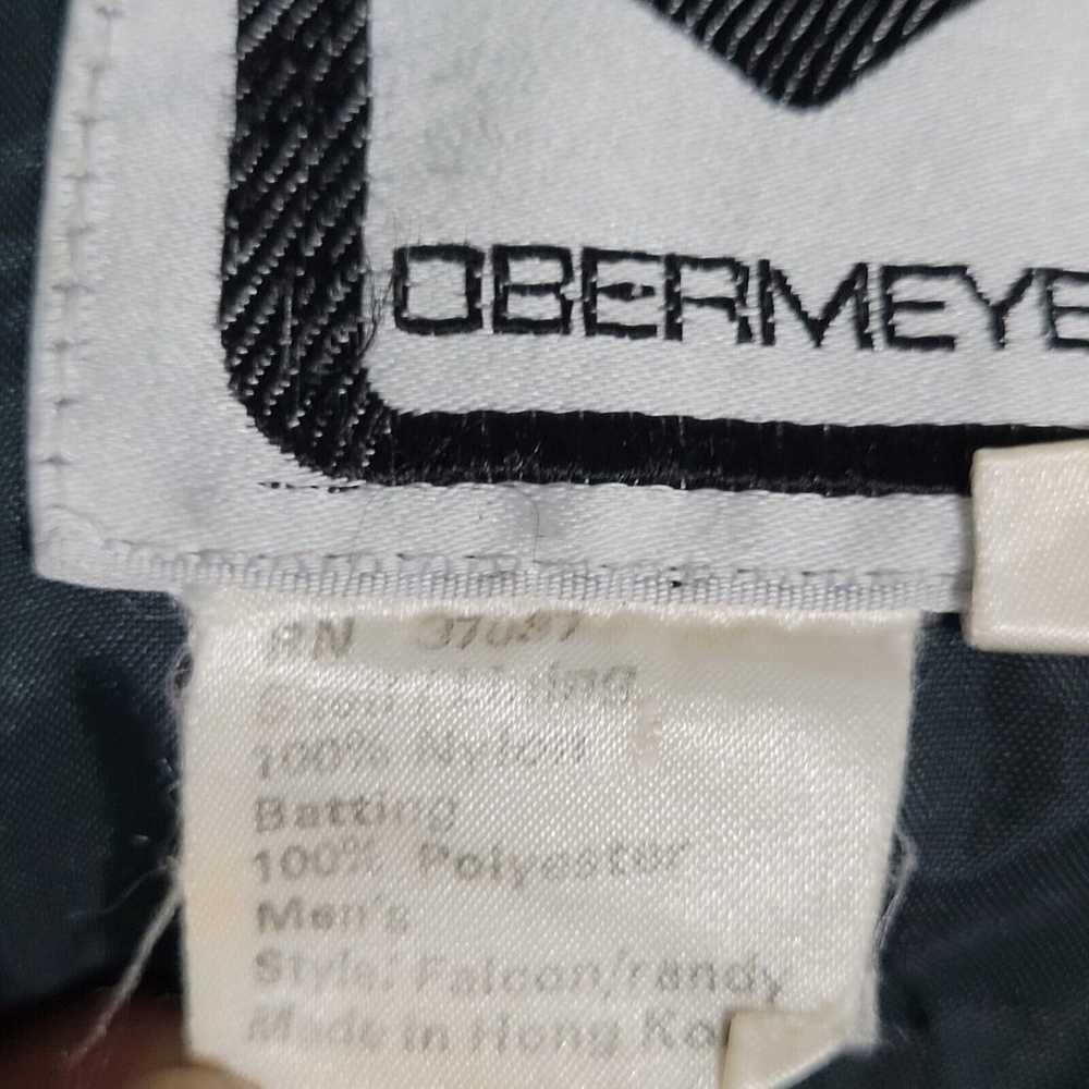 Vintage Obermeyer Puffer Jacket, Mens L Black/Gra… - image 12