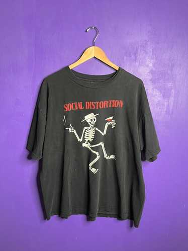 Vintage 1992 Social Distortion Punk Rock Band Long Sleeve T