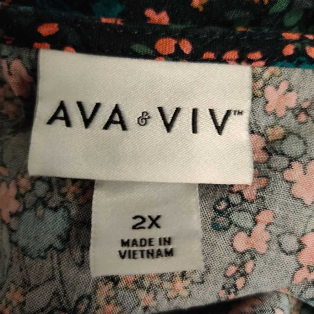 Other Ava & Viv Women's Plus Size Blouse Tie Fron… - image 6