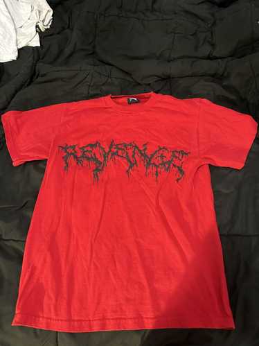 Revenge Revenge red lightning drip tee