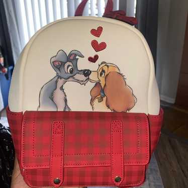 Loungefly Lady And The Tramp Kissing Mini Backpack - image 1