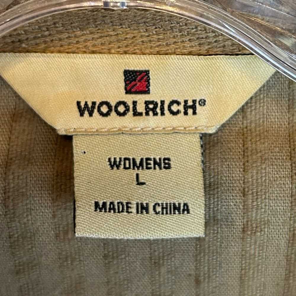 Brand Woolrich Soft Textured Tan Corduroy Full Zi… - image 3