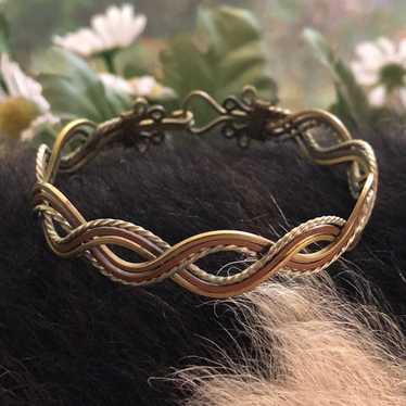Vintage Vintage handcrafted fine metal braided bra