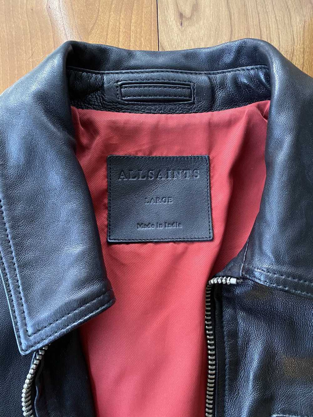 Allsaints AllSaints Black Leather Jacket | Maya J… - image 2