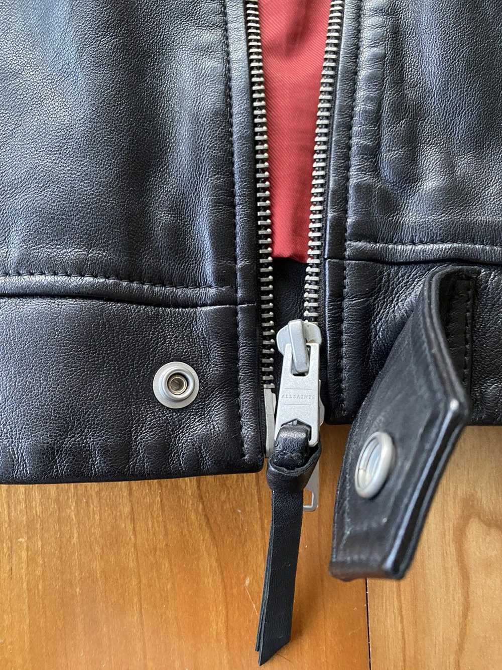 Allsaints AllSaints Black Leather Jacket | Maya J… - image 4