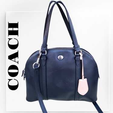 Coach Cora Domed Peyton Leather Bag