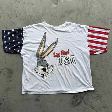 Designer Vintage 1995 Looney Tunes Bugs bunny USA… - image 1