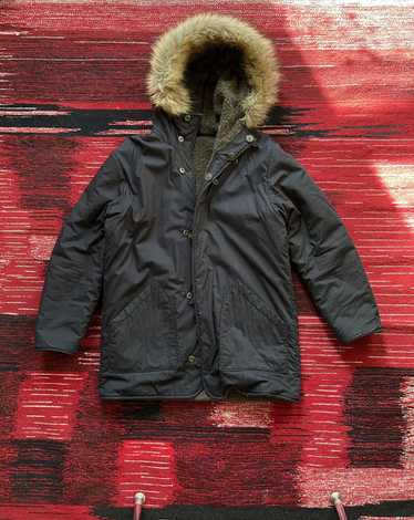 ジャケット・アウター BEAMS N-2B flight jacket PRIMALOFT black Alpha Industries Men's N-2B Short Waist Parka (XS, Black) at
