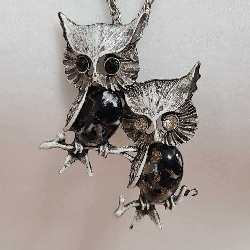 Vintage Vintage 60s Madeira Creations Owl Necklace - image 5