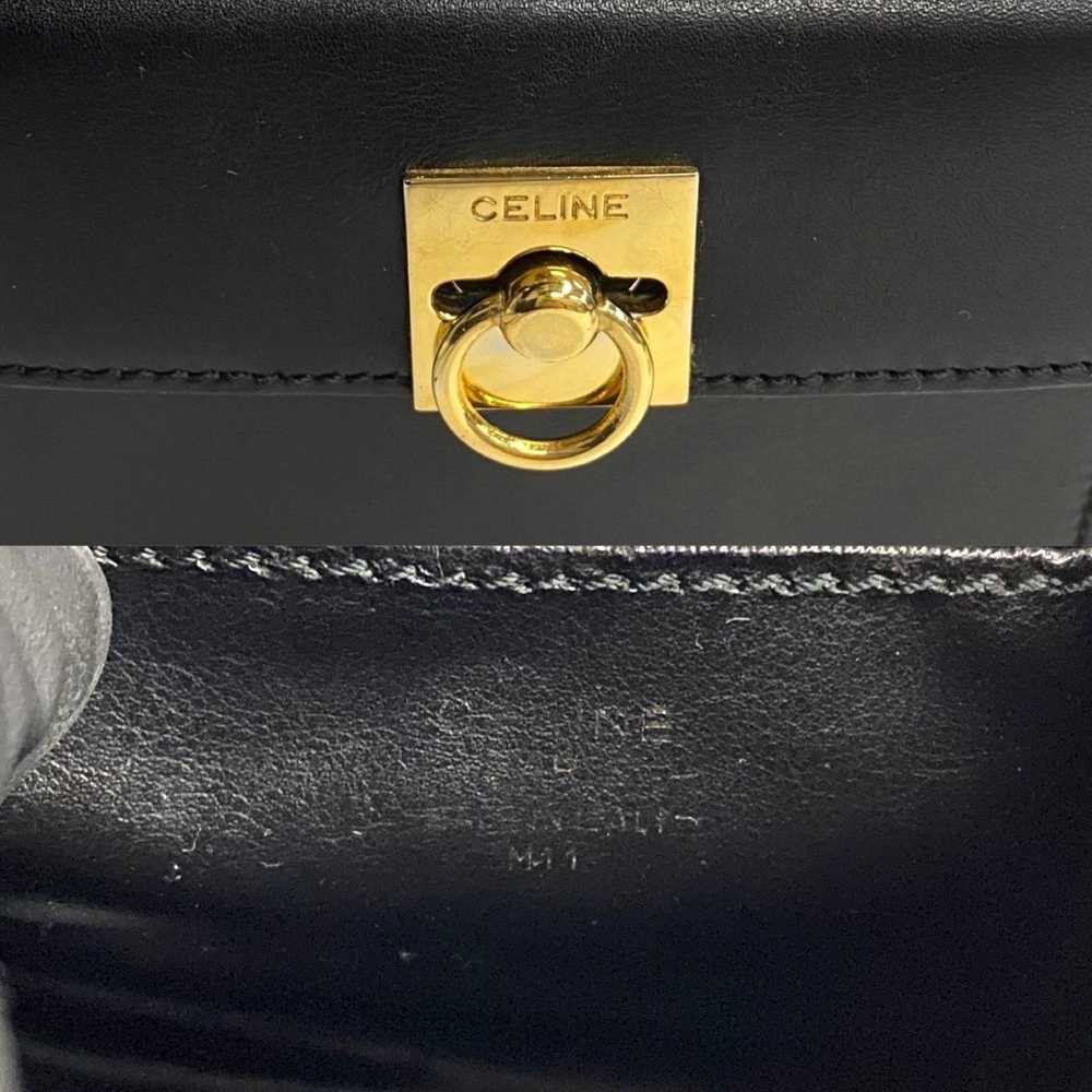 Celine CELINE Ring Hardware Calf Leather Handbag … - image 3