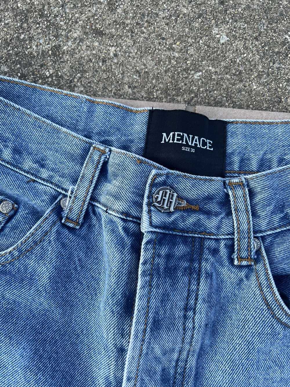 Menace Menace M Embossed Denim Jeans - image 4