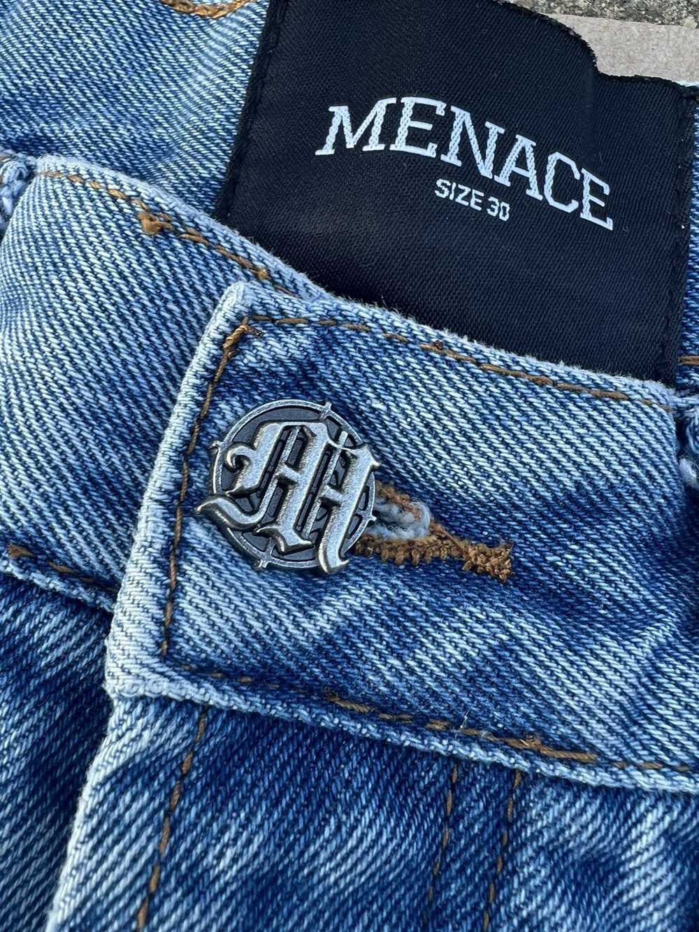 Menace Menace M Embossed Denim Jeans - image 5