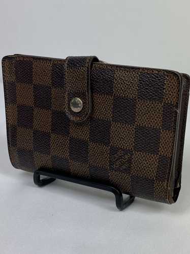 Louis Vuitton Damier Ebene Kisslock Wallet