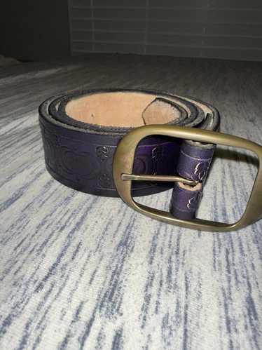 Custom Custom Made Purple Moon Leather Belt