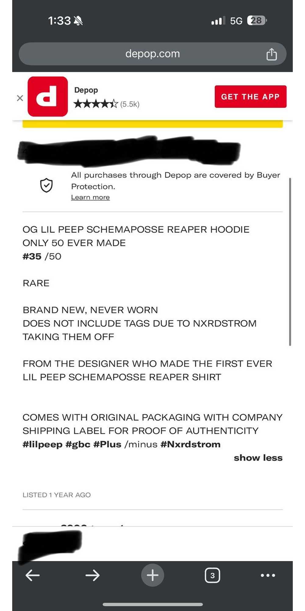 LIL PEEP Plus Minus Lil Peep Hoodie - image 6