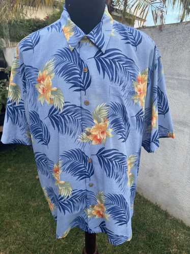 Tommy Bahama Tommy Bahama Blue Hawaiian Shirt Ful… - image 1