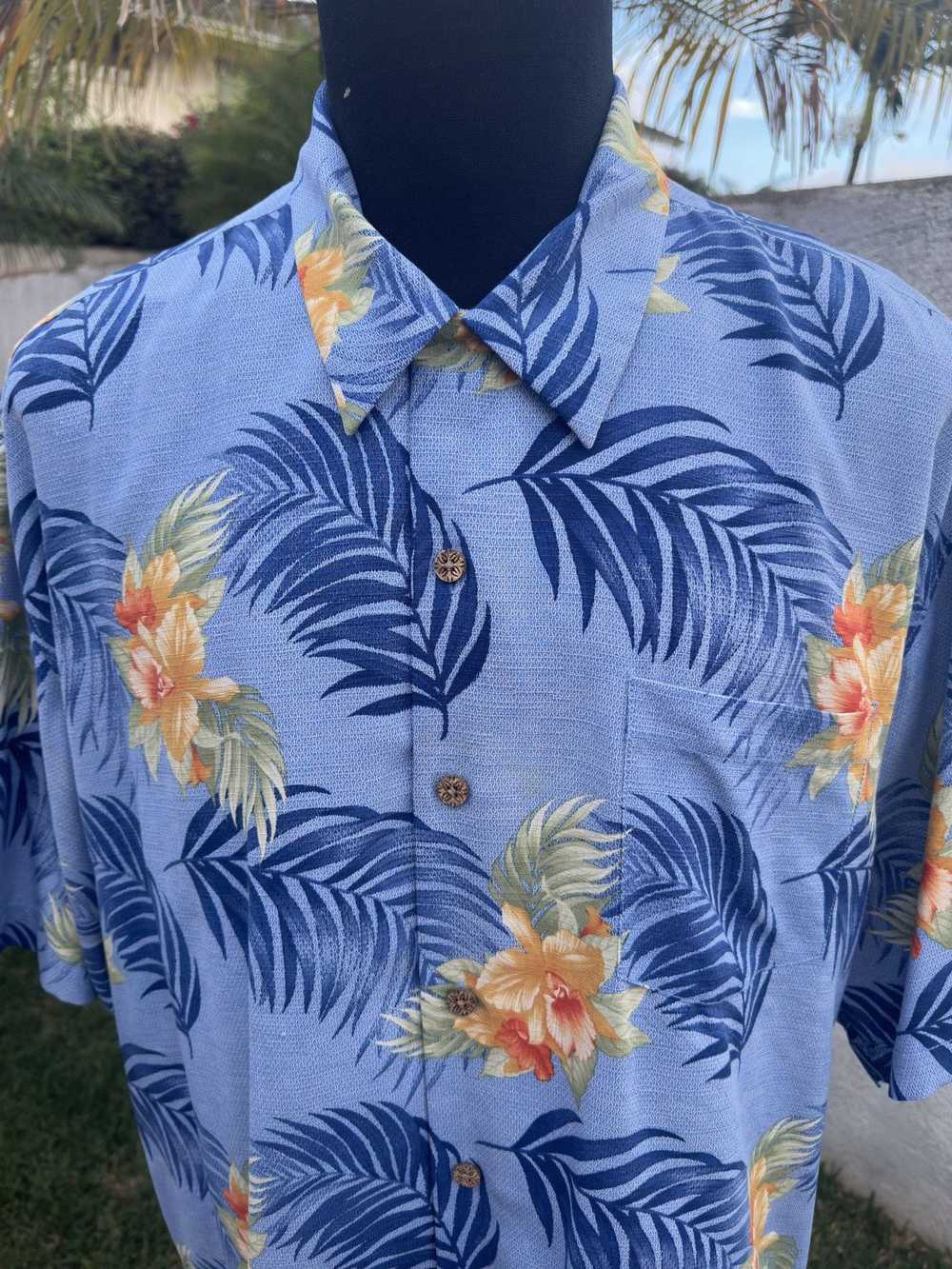 Tommy Bahama Tommy Bahama Blue Hawaiian Shirt Ful… - image 3