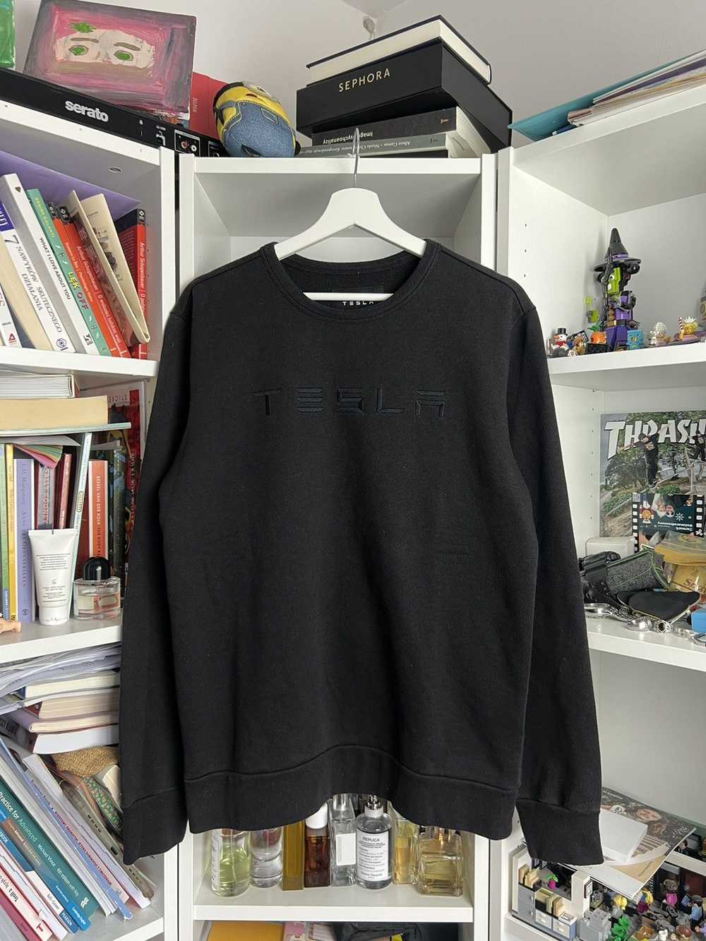 Streetwear × Tesla × Vintage Tesla motors black b… - image 1