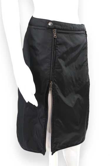Prada Prada Sport ss 2000 black nylon zip skirt