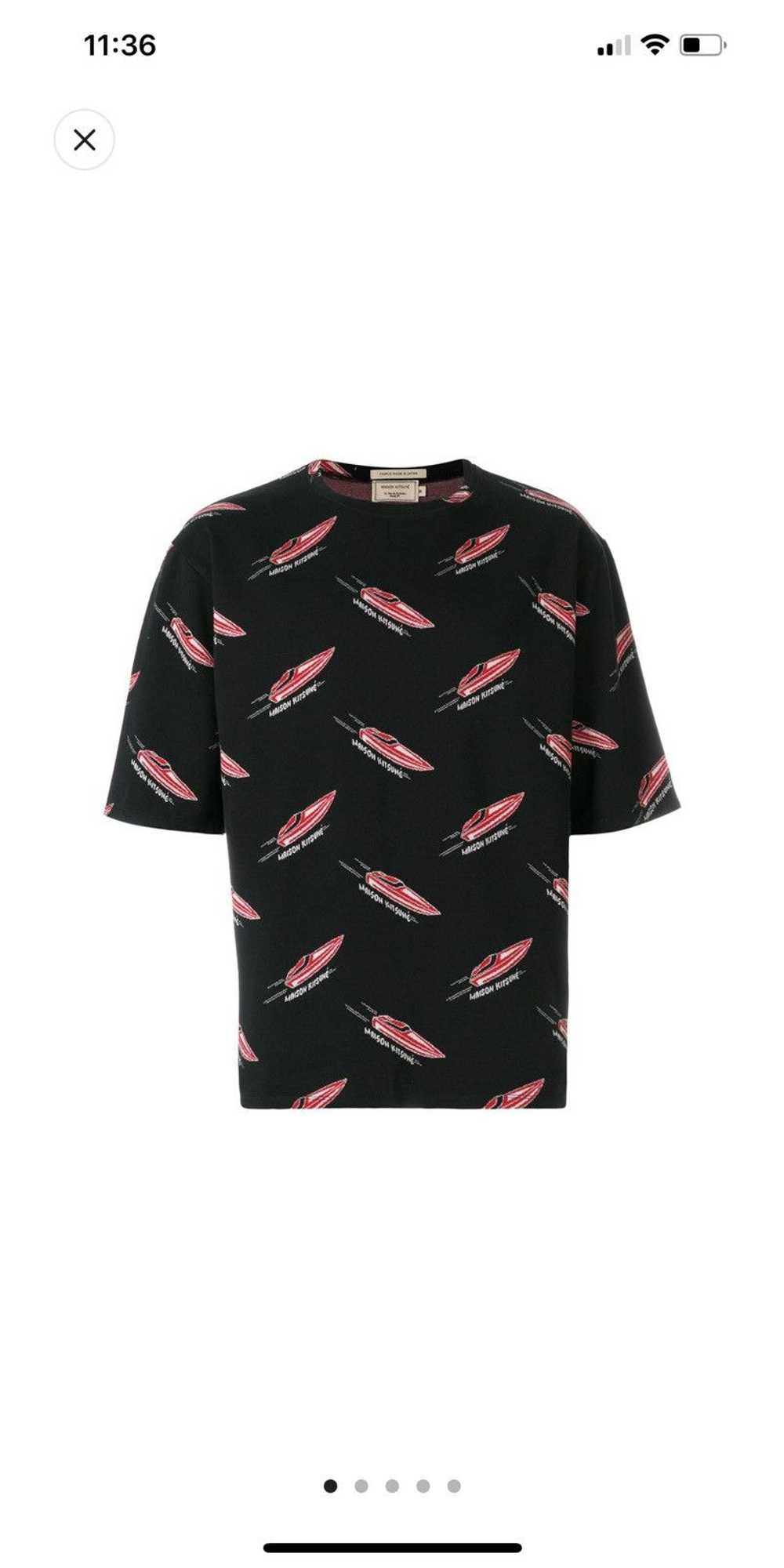 Maison Kitsune Maison Kitsune speed boat t shirt - image 1