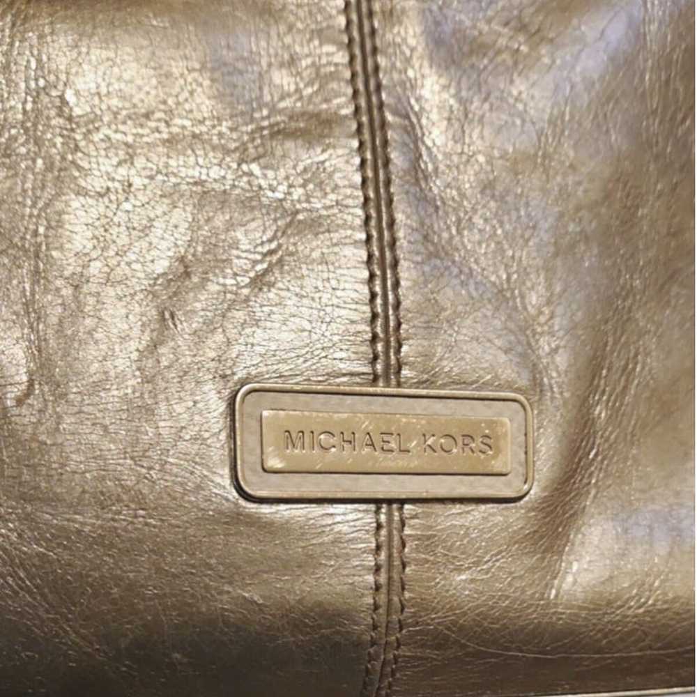 Michael Kors Lux Silver Large Expandable Hobo Bag - image 2