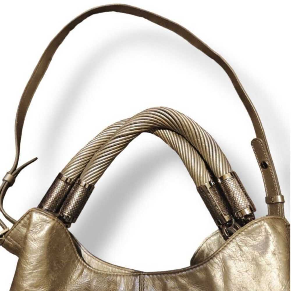 Michael Kors Lux Silver Large Expandable Hobo Bag - image 3