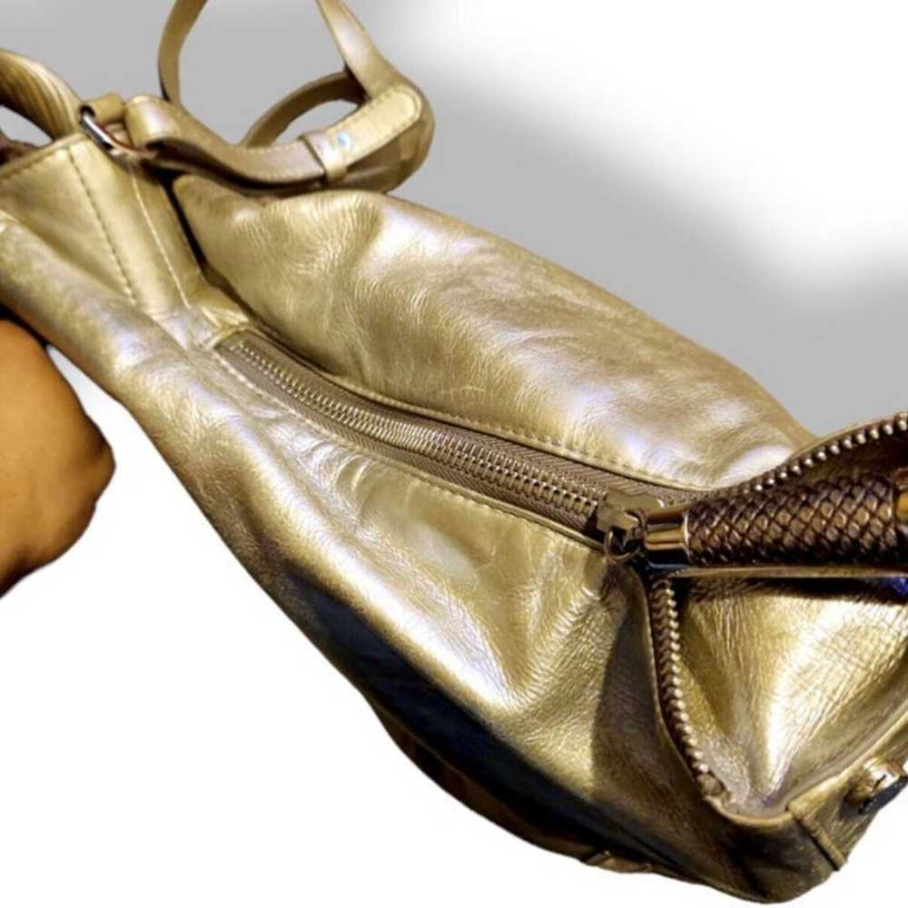 Michael Kors Lux Silver Large Expandable Hobo Bag - image 5