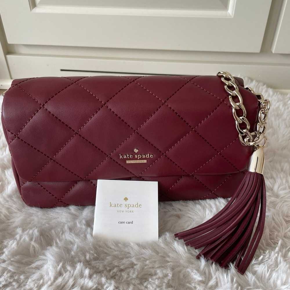 Kate spade Emerson Place burgundy leather shoulde… - image 2