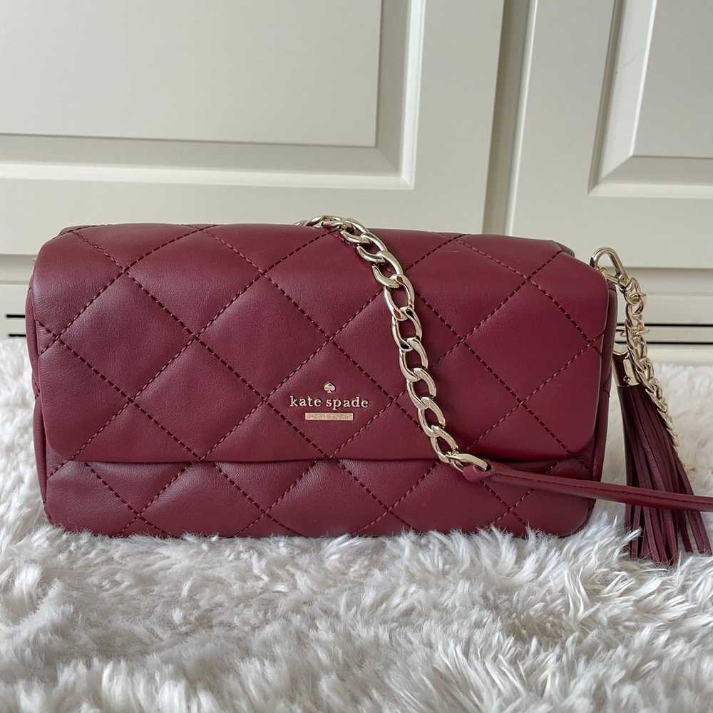 Kate spade Emerson Place burgundy leather shoulde… - image 3