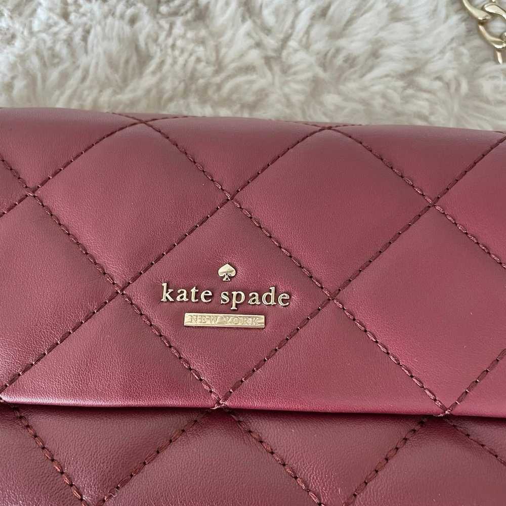 Kate spade Emerson Place burgundy leather shoulde… - image 4