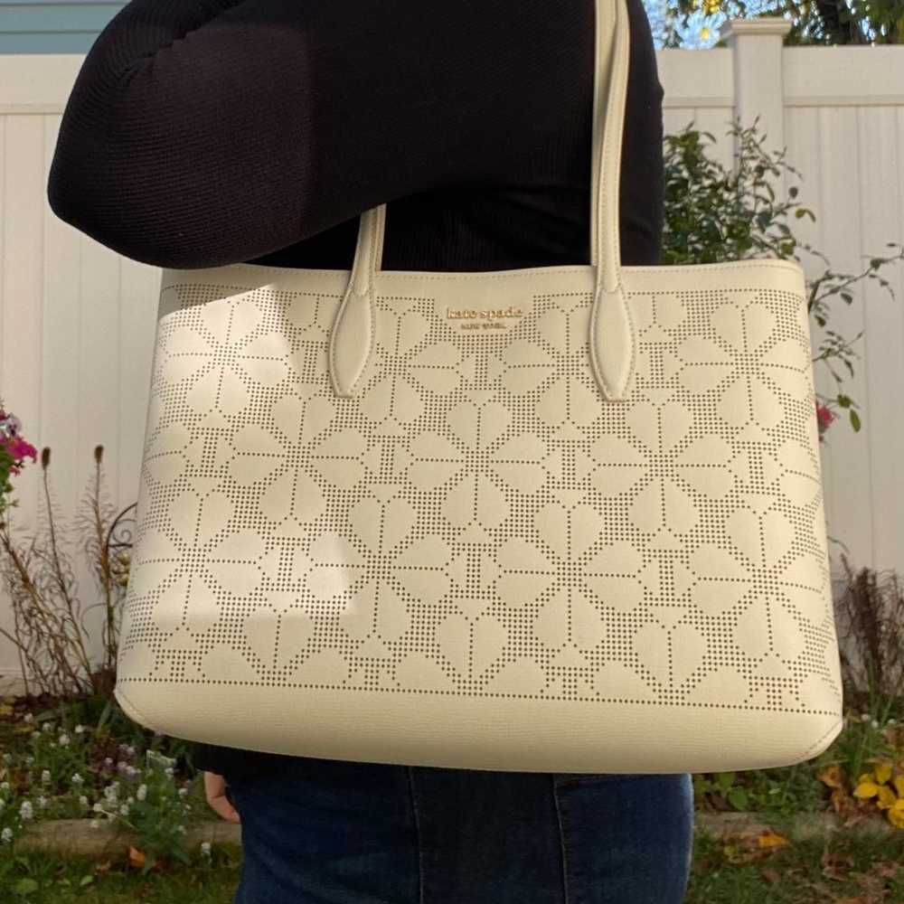 Kate Spade All Day Perforated Tote with Matching … - image 6