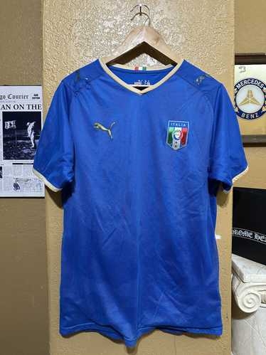 Puma × Soccer Jersey × Vintage ⚽️ 2008 Italy Home 