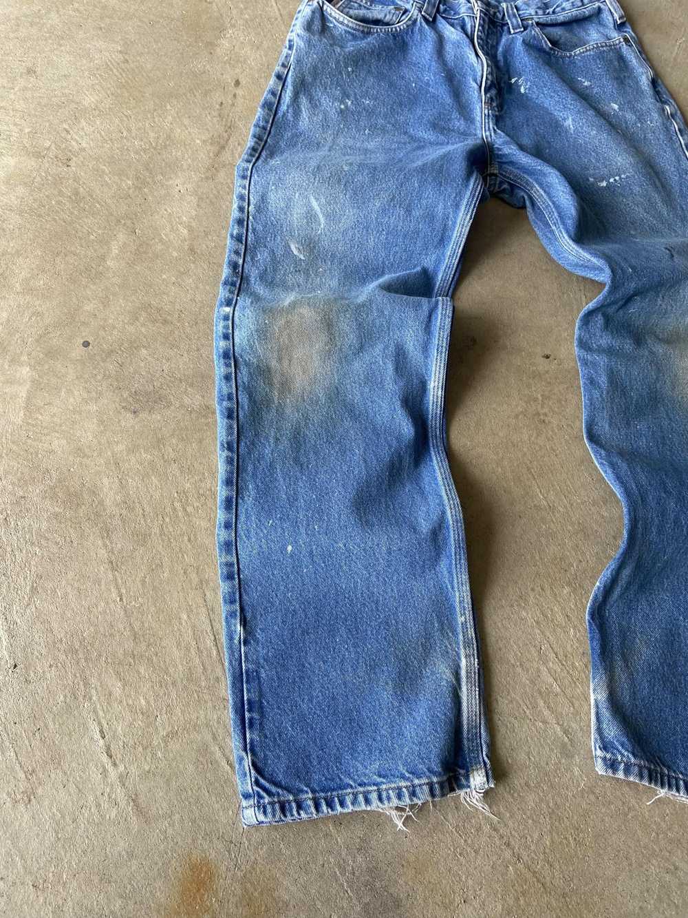 Carhartt Carhartt Thrashed Painter's Blue Jeans - image 2