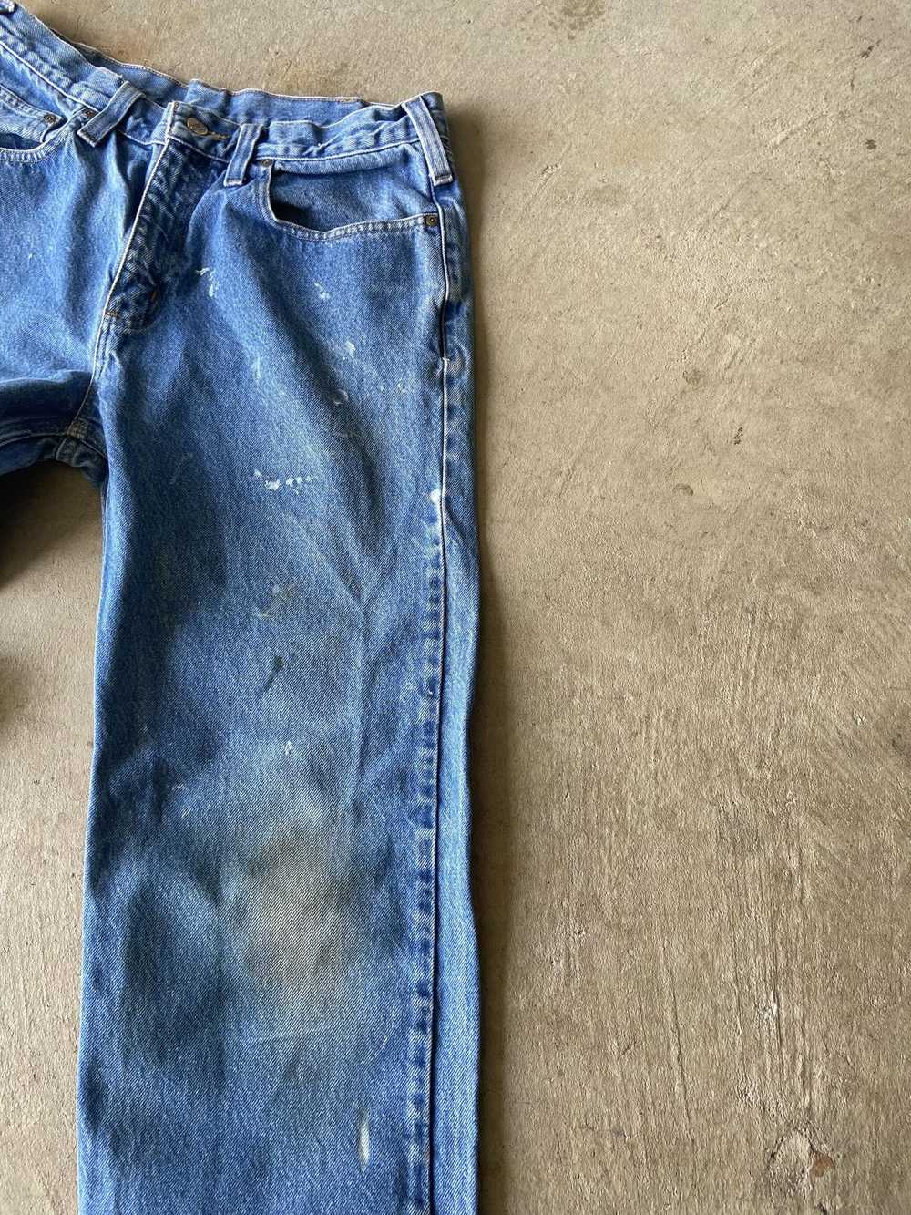 Carhartt Carhartt Thrashed Painter's Blue Jeans - image 3