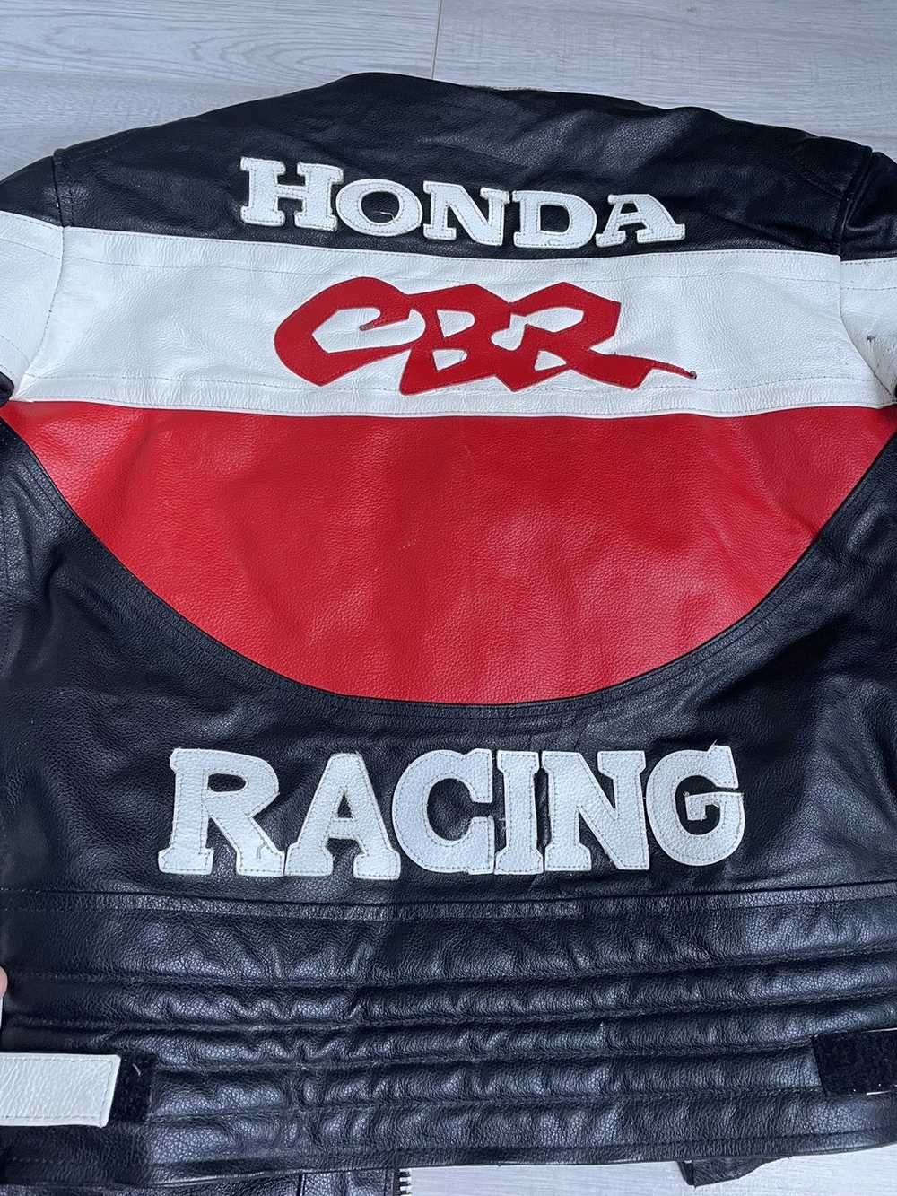 Genuine Leather × Honda × Racing Vintage Honda Ra… - image 10