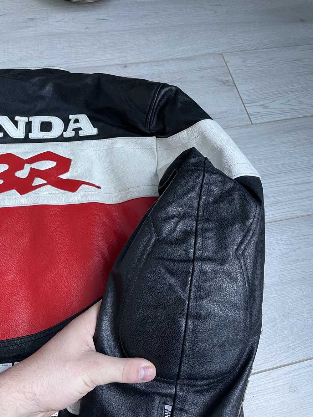 Genuine Leather × Honda × Racing Vintage Honda Ra… - image 11
