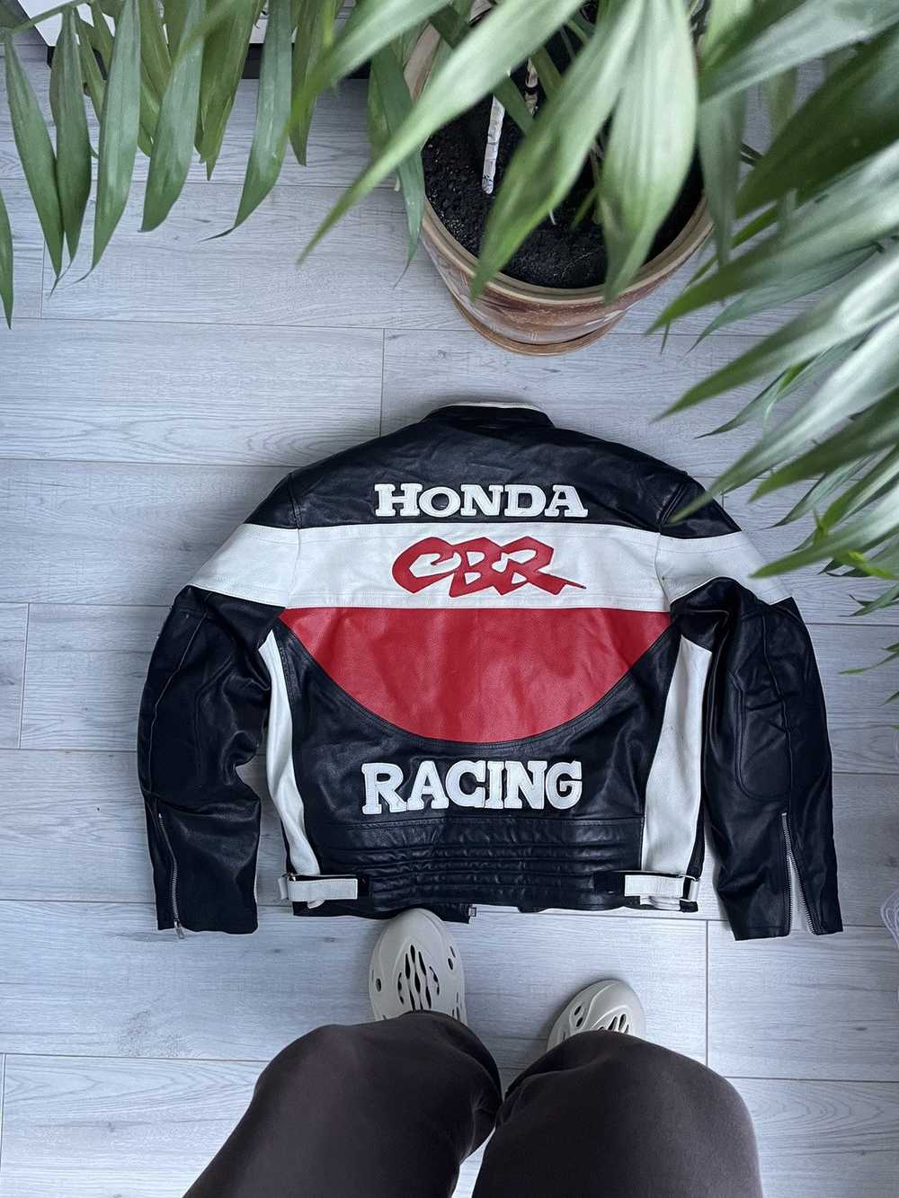 Genuine Leather × Honda × Racing Vintage Honda Ra… - image 8