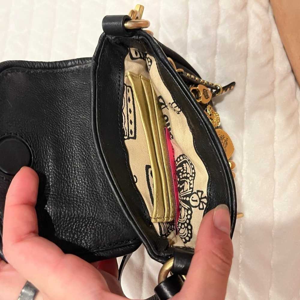 Juicy Couture leather black charm mini bag - image 10