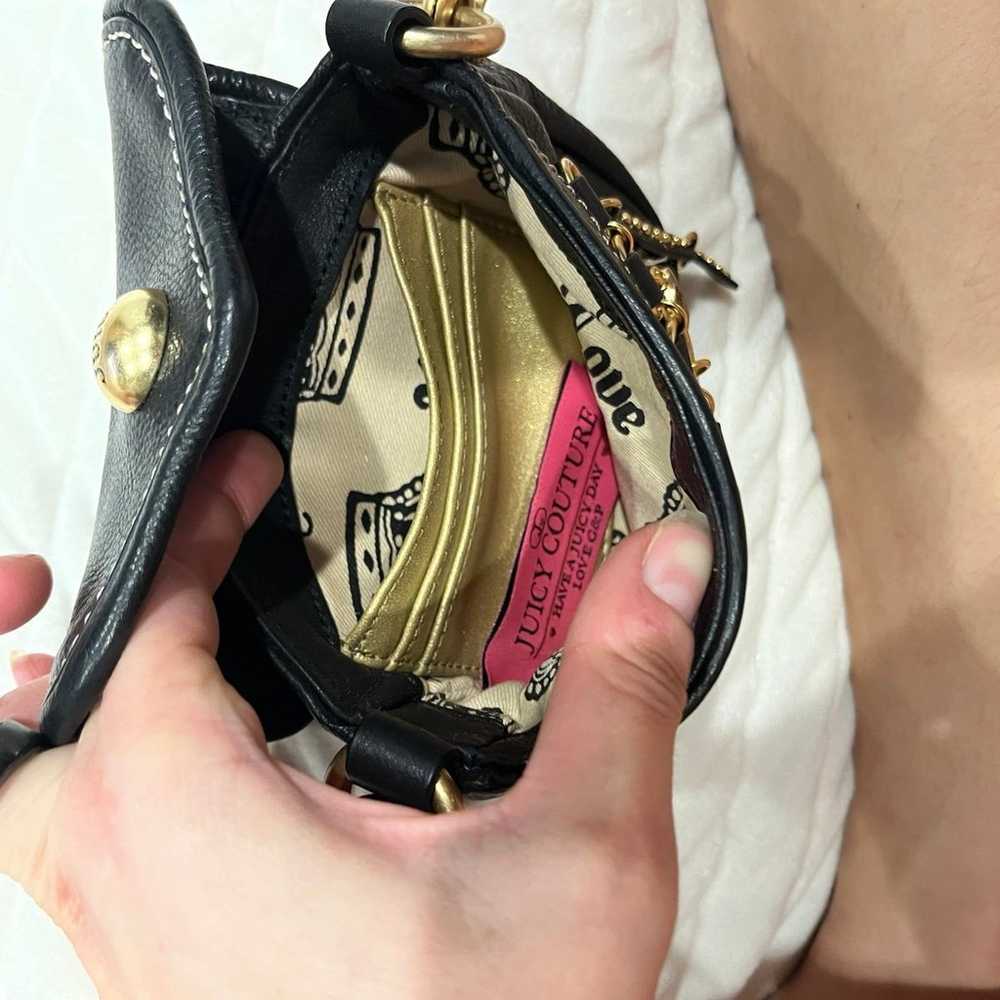 Juicy Couture leather black charm mini bag - image 11